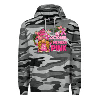 Slate Camo in october we wear pink gnome Premium Hoodie - BarkalooDesign