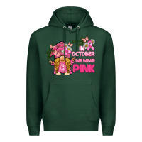Sports Green in october we wear pink gnome Premium Hoodie - BarkalooDesign