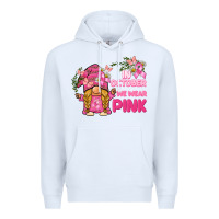 White in october we wear pink gnome Premium Hoodie - BarkalooDesign