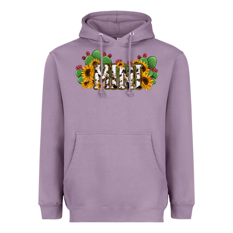 Cactus Cowhide Sunflower Mama And Mini Set Heavyweight Hoodie by Jasminsmagicworld | Teevron