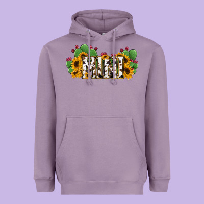 Cactus Cowhide Sunflower Mama And Mini Set Heavyweight Hoodie Designed By Jasminsmagicworld