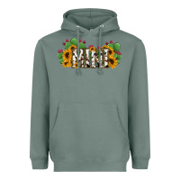 Sage Cactus Cowhide Sunflower Mama and Mini Set Heavyweight Hoodie - Jasminsmagicworld