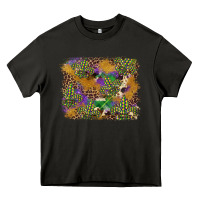 Asphalt mardi gras plaid purple glitter background Heavy Core Tee - FaDigitalArtStudio