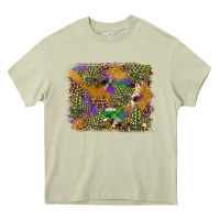 Mossy mardi gras plaid purple glitter background Heavy Core Tee - FaDigitalArtStudio