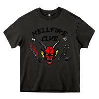 Asphalt hellfire club strangerthings Heavy Core Tee - baoMotion
