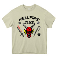 Mossy hellfire club strangerthings Heavy Core Tee - baoMotion