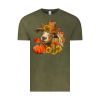 Vintage Olive fall goat Vintage Tee - LillyAllenDesigns