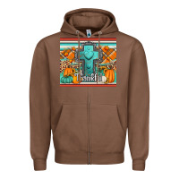 Chestnut fall thankfull cross Zipper Hoodie - Jasminsmagicworld