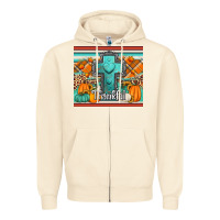 Sandshell fall thankfull cross Zipper Hoodie - Jasminsmagicworld