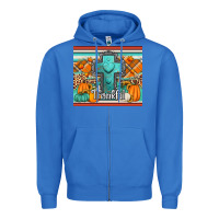 True Royal fall thankfull cross Zipper Hoodie - Jasminsmagicworld