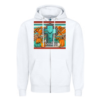White fall thankfull cross Zipper Hoodie - Jasminsmagicworld