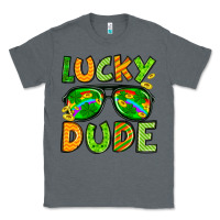 Charcoal Heather St. Patrick's Lucky dude Classic Tee - OliviaCreatesArt