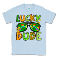 Dusty Blue St. Patrick's Lucky dude Classic Tee - OliviaCreatesArt