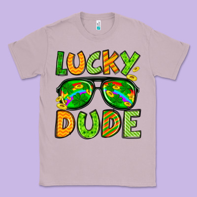 St. Patrick's Lucky Dude Classic Tee Designed By Oliviacreatesart