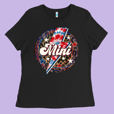 Western Mini  4th Of July Ladies Tee Designed By Lillyallendesigns