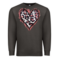 Smoke Leopard Glitter Heart Premium Sweatshirt - Jasminsmagicworld