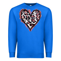 True Royal Leopard Glitter Heart Premium Sweatshirt - Jasminsmagicworld
