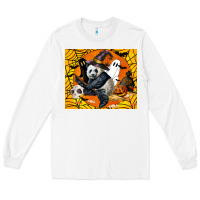 White panda halloween Long Sleeve Tee - LillyAllenDesigns