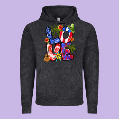 Puerto Rico Love Vintage Hoodie Designed By Artiststas