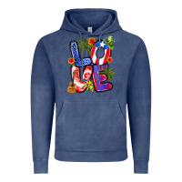 Vintage Denim puerto rico love Vintage Hoodie - Artiststas