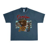 Midnight Navy Senior Mom 2023 Urban Heavy Tee - CowhideDigitalArt