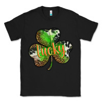 Black st. patricks day lucky shamrock Classic Tee - BarkalooDesign