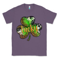 Lavender st. patricks day lucky shamrock Classic Tee - BarkalooDesign