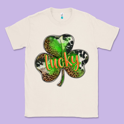 St. Patricks Day Lucky Shamrock Classic Tee Designed By Barkaloodesign