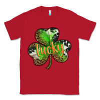 Red st. patricks day lucky shamrock Classic Tee - BarkalooDesign