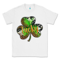 White st. patricks day lucky shamrock Classic Tee - BarkalooDesign