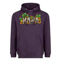 Plum Cactus Cowhide Sunflower Mama and Mini Set Heavyweight Hoodie - Jasminsmagicworld