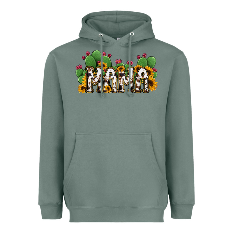 Cactus Cowhide Sunflower Mama And Mini Set Heavyweight Hoodie by Jasminsmagicworld | Teevron