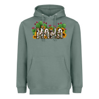 Sage Cactus Cowhide Sunflower Mama and Mini Set Heavyweight Hoodie - Jasminsmagicworld
