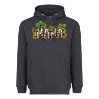 Smoke Cactus Cowhide Sunflower Mama and Mini Set Heavyweight Hoodie - Jasminsmagicworld