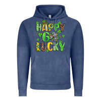Vintage Denim happy go lucky Vintage Hoodie - Artiststas