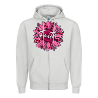 Dove Grey faith breast cancer awareness sunflower Zipper Hoodie - Jasminsmagicworld