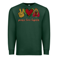 Sports Green Peace Love Lupita Premium Sweatshirt - Jasminsmagicworld