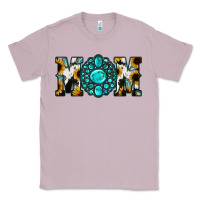 Lilac Sunflower Cowhide Turquoise Gemstone Mom Classic Tee - Jasminsmagicworld