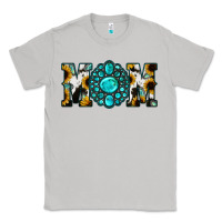 Moon Dust Sunflower Cowhide Turquoise Gemstone Mom Classic Tee - Jasminsmagicworld
