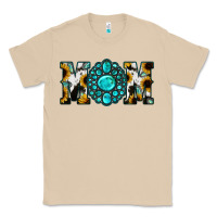 Mushroom Sunflower Cowhide Turquoise Gemstone Mom Classic Tee - Jasminsmagicworld