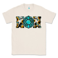 Natural Sunflower Cowhide Turquoise Gemstone Mom Classic Tee - Jasminsmagicworld