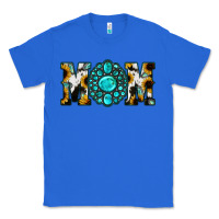 True Royal Sunflower Cowhide Turquoise Gemstone Mom Classic Tee - Jasminsmagicworld