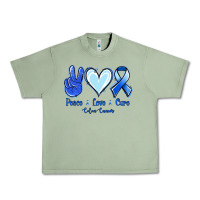 Oil Green Peace Love Cure Colon Cancer Urban Heavy Tee - Jasminsmagicworld