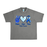 Tornado Peace Love Cure Colon Cancer Urban Heavy Tee - Jasminsmagicworld