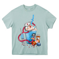 Nurse Frappe Coffee Heavy Core Tee | Teevron