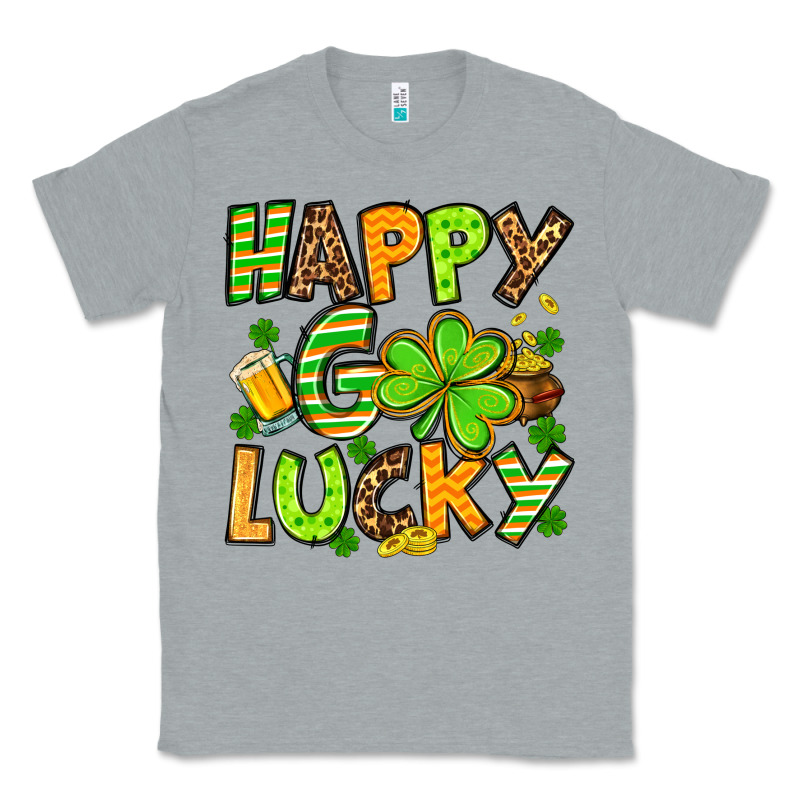 St. Patrick's Happy Go Lucky Classic Tee by OliviaCreatesArt | Teevron