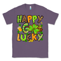 Lavender St. Patrick's Happy go lucky Classic Tee - OliviaCreatesArt