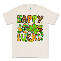 Natural St. Patrick's Happy go lucky Classic Tee - OliviaCreatesArt