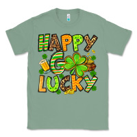 Sage St. Patrick's Happy go lucky Classic Tee - OliviaCreatesArt