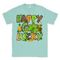 Seafoam St. Patrick's Happy go lucky Classic Tee - OliviaCreatesArt